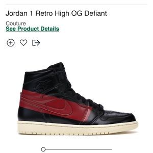 Jordan 1 Retro High OG Defiant
Couture Men’s US 9